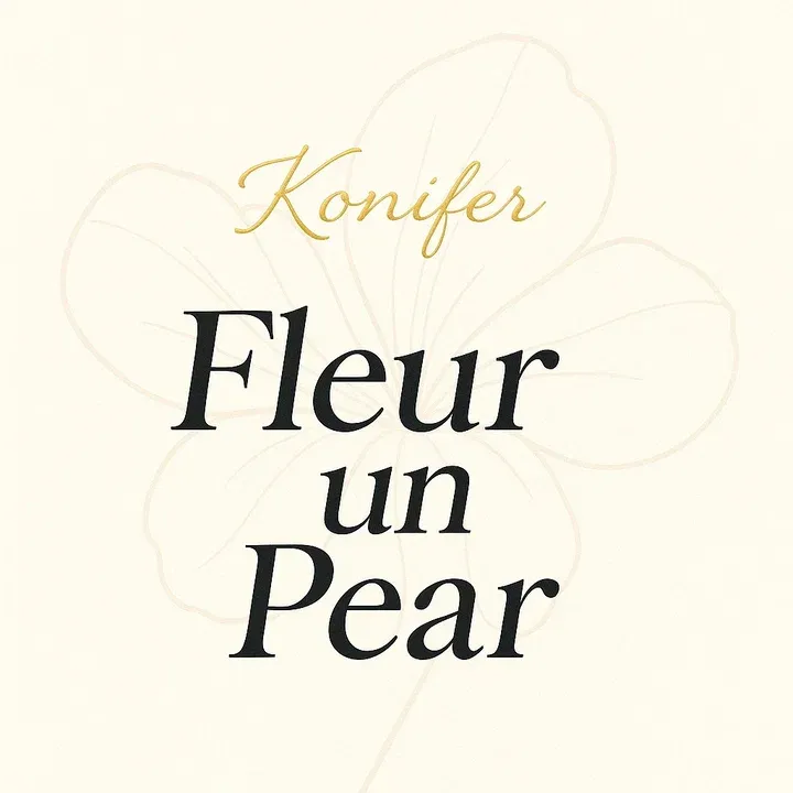 Konifer Fleur un Pear parfüm şişesi