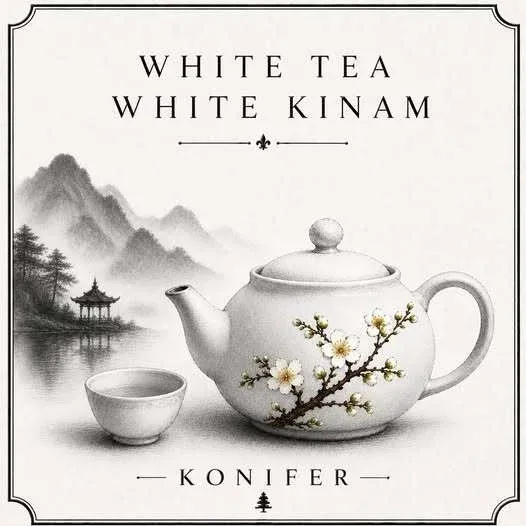 Konifer White Tea White Kinam parfüm şişesi