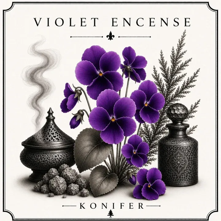 Konifer Violet Encense parfüm şişesi