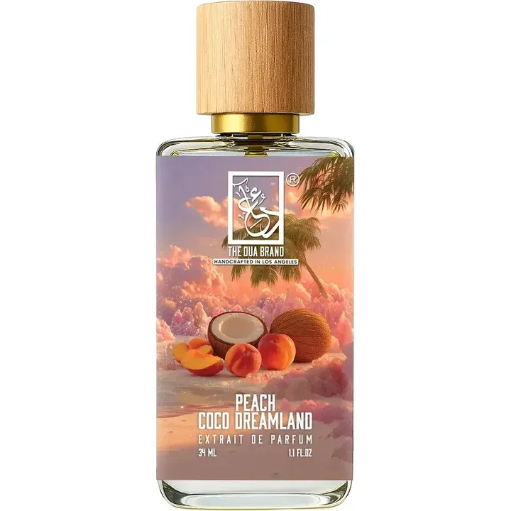 The Dua Brand Peach Coco Dreamland perfume bottle