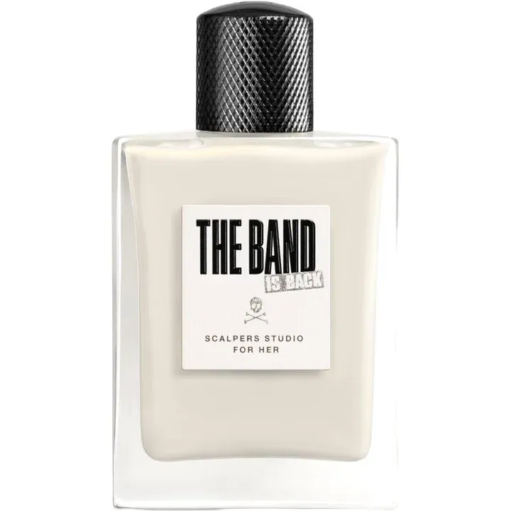Scalpers The Band is Back for Her perfume bottle