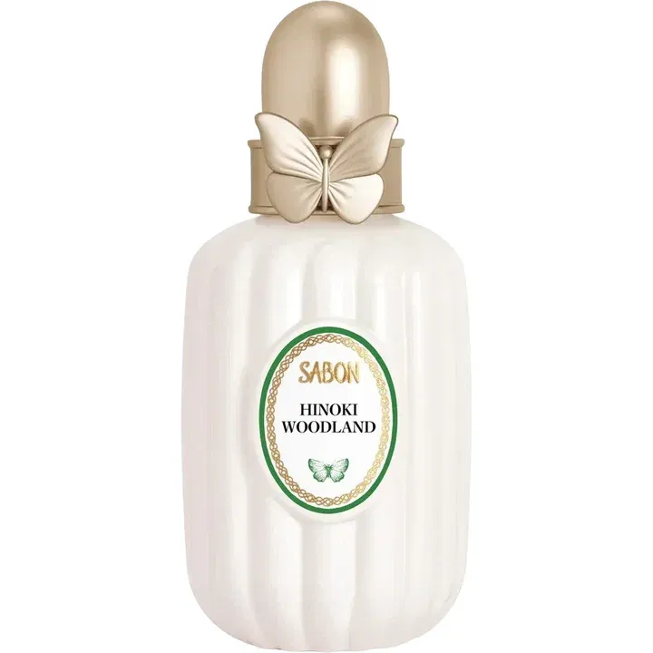 Sabon Hinoki Woodland perfume bottle