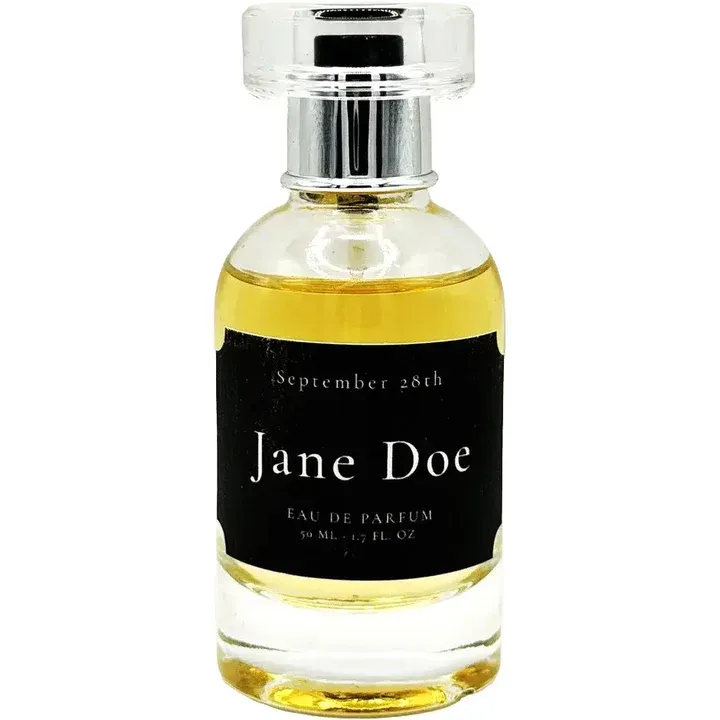 September 28th Jane Doe perfume bottle
