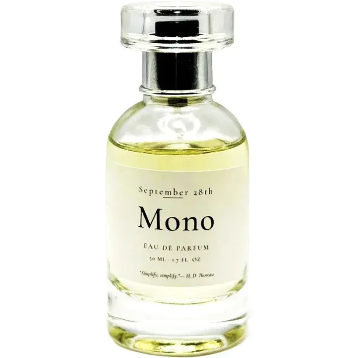 September 28th Mono perfume bottle