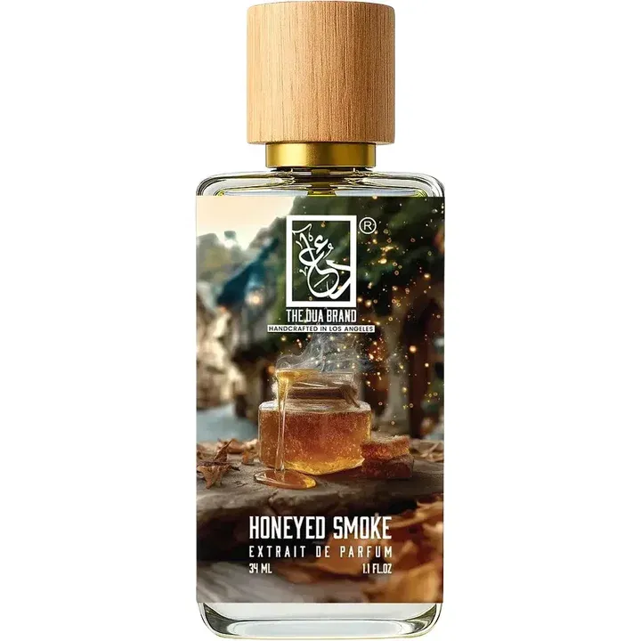 The Dua Brand Honeyed Smoke perfume bottle