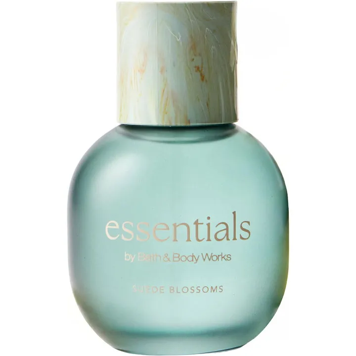 Bath & Body Works Suede Blossoms perfume bottle