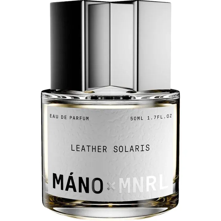 MÁNO × MNRL Leather Solaris perfume bottle