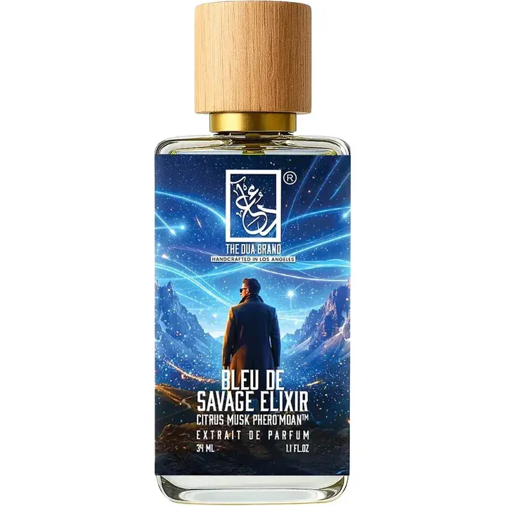 The Dua Brand Bleu de Savage Elixir Citrus Musk Phero'Moan perfume bottle