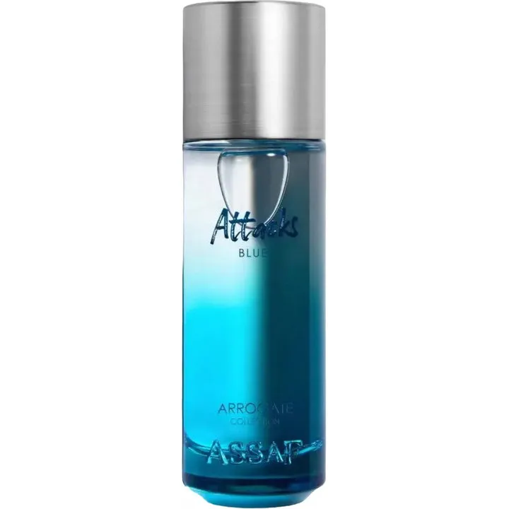 Assaf Attacks Blue perfume bottle