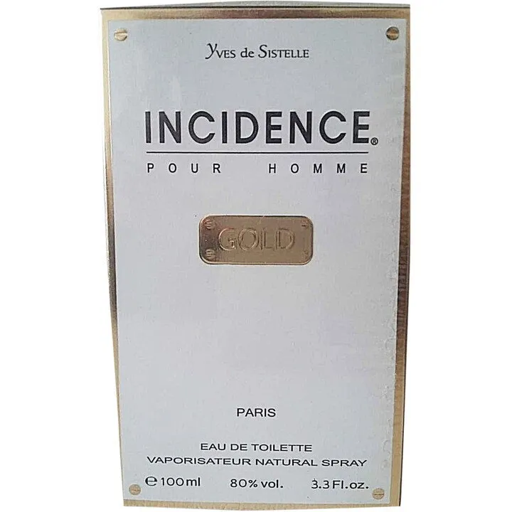 Yves de Sistelle Incidence pour Homme Gold parfüm şişesi
