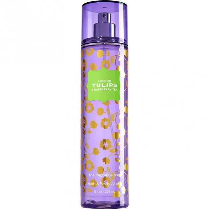 Bath & Body Works London Tulips & Raspberry Tea perfume bottle