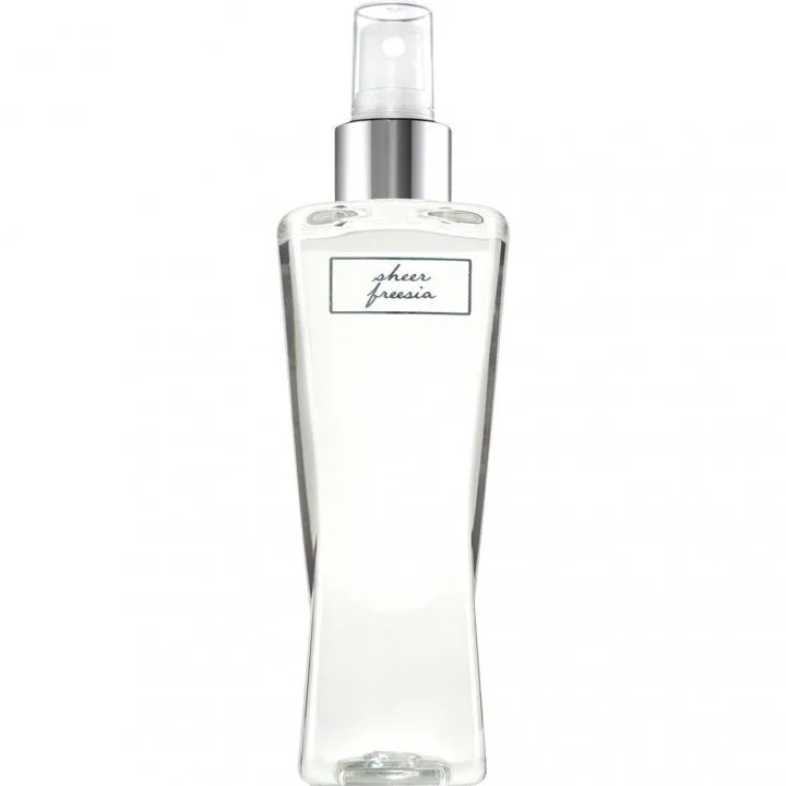 Bath & Body Works Sheer Freesia parfüm şişesi