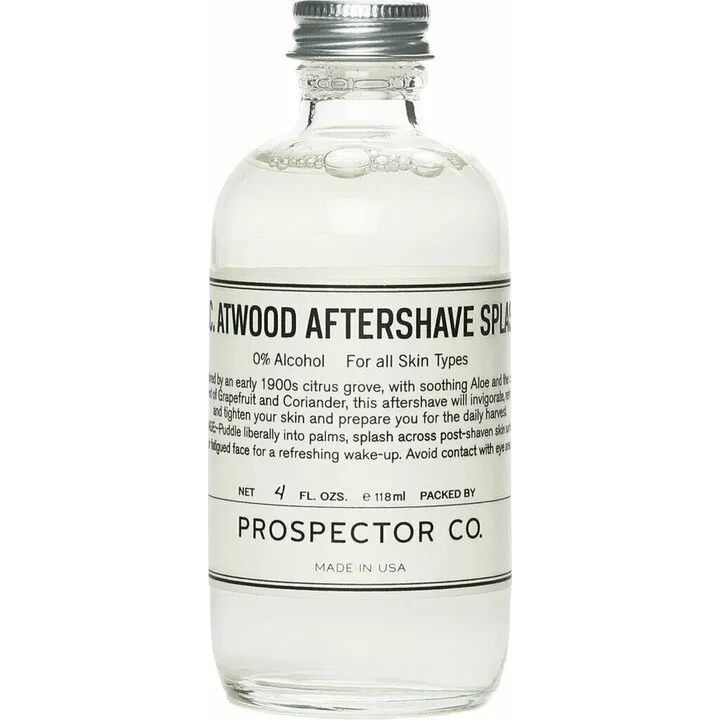 Prospector Co. K.C. Atwood Aftershave perfume bottle