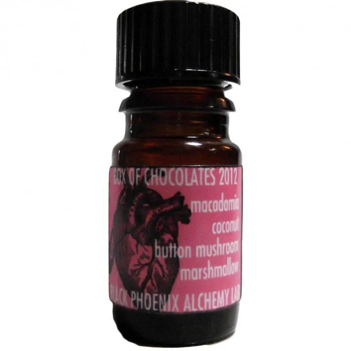 Black Phoenix Alchemy Lab Box of Chocolates 2012 - Macadamia, Coconut, Button Mushroom, Marshmallow perfume bottle