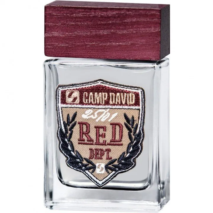 Camp David Red perfume bottle