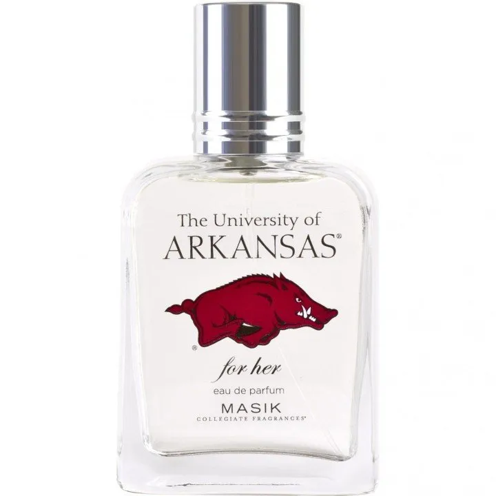 Masik Collegiate Fragrances The University of Arkansas for Her perfume bottle