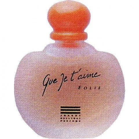 Johnny Hallyday Que Je T'aime Folie perfume bottle