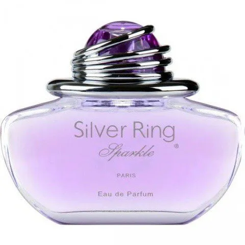 Red Pearl Silver Ring Sparkle perfume bottle