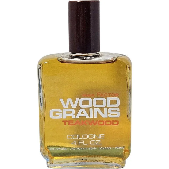 Max Factor Wood Grains Teakwood perfume bottle