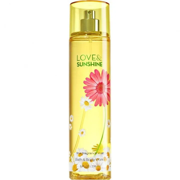 Bath & Body Works Love & Sunshine perfume bottle