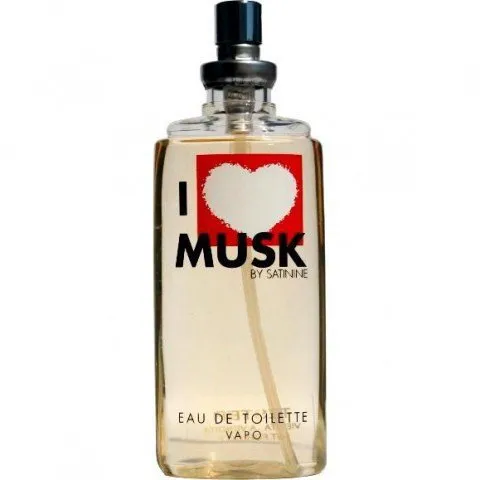 Satinine I ♥ Musk perfume bottle