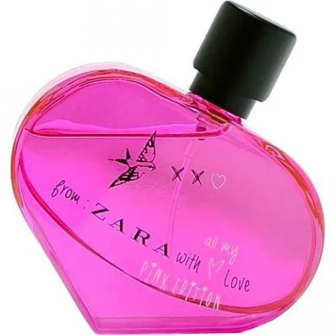 Zara From Zara with All My Love Pink Edition perfume bottle
