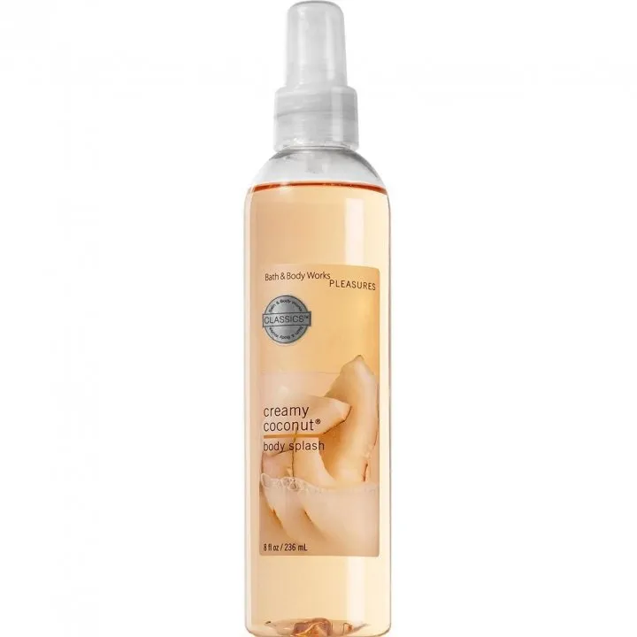 Bath & Body Works Creamy Coconut perfume bottle