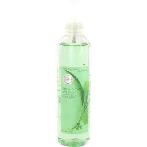 Bath & Body Works Green Clover and Aloe perfume bottle