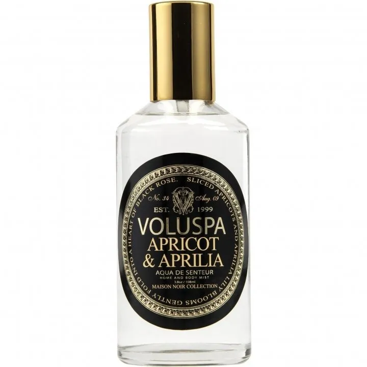Voluspa Maison Noir - Apricot & Aprilia parfüm şişesi