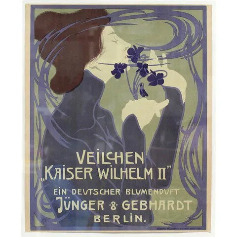Jünger & Gebhardt Veilchen ''Kaiser Wilhelm II'' perfume bottle
