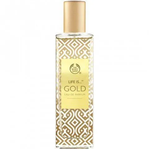 The Body Shop Life is… Gold (Eau de Parfum) perfume bottle