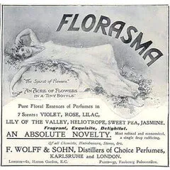 F. Wolff & Sohn Florasma - Violet parfüm şişesi