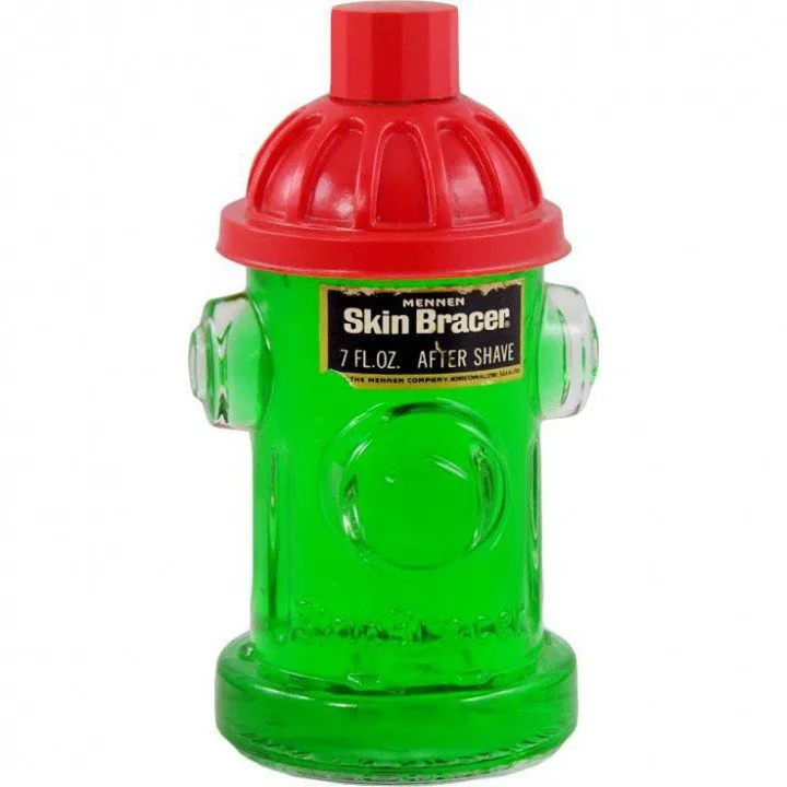 Mennen Skin Bracer Fire Plug perfume bottle