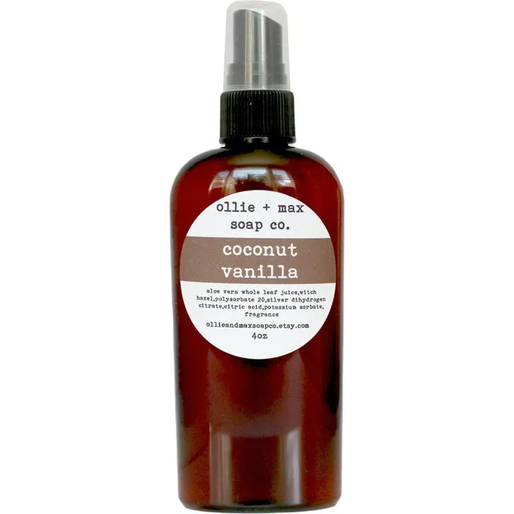 Ollie + Max Soap Co. Coconut Vanilla parfüm şişesi