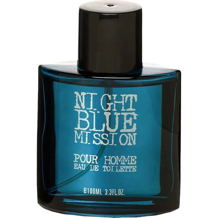 Real Time Night Blue Mission perfume bottle