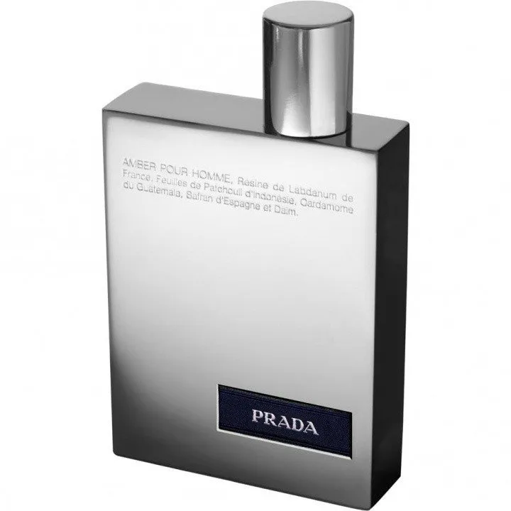 Prada Amber pour Homme Metallic Edition Limited perfume bottle
