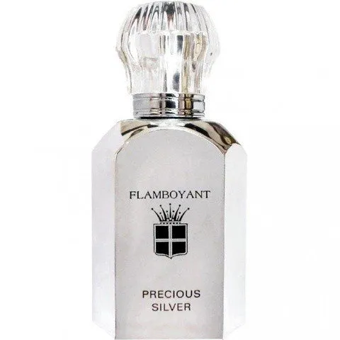 Flamboyant Precious Silver perfume bottle