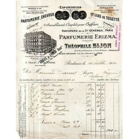 Parfumerie Erizma Œillet Empire perfume bottle