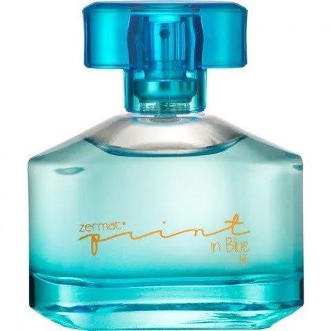 Zermat Print in Blue perfume bottle