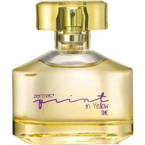 Zermat Print in Yellow perfume bottle