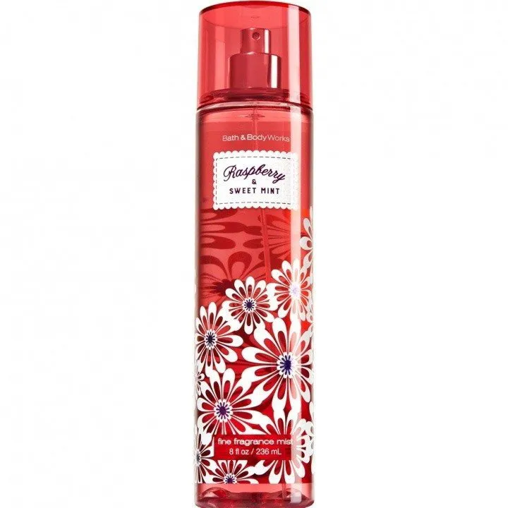 Bath & Body Works Raspberry & Sweet Mint parfüm şişesi