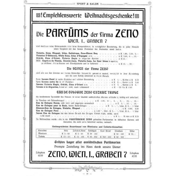 Parfumerie Zeno Orchidée / Orhidé / Orkidé perfume bottle