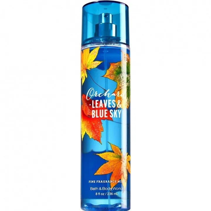 Bath & Body Works Orchard Leaves & Blue Sky parfüm şişesi