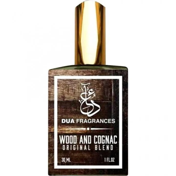 The Dua Brand Wood and Cognac perfume bottle
