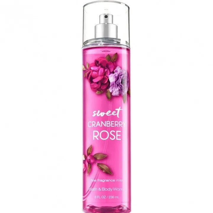 Bath & Body Works Sweet Cranberry Rose perfume bottle