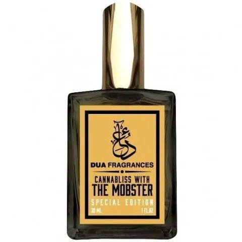 The Dua Brand Cannabliss with the Mobster parfüm şişesi