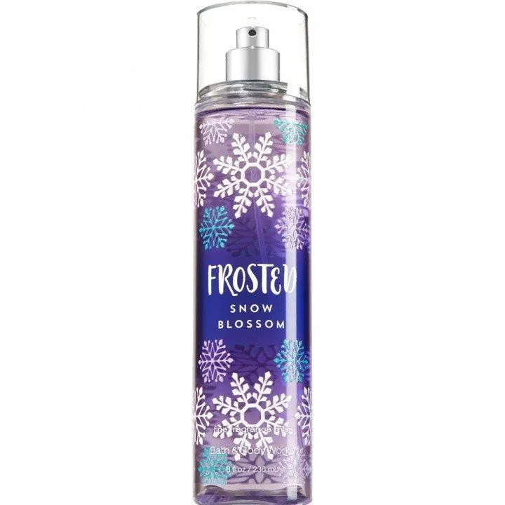 Bath & Body Works Frosted Snow Blossom perfume bottle