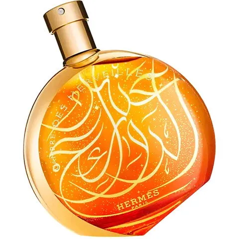 Hermès L'Ambre des Merveilles Édition Collector Calligraphie perfume bottle