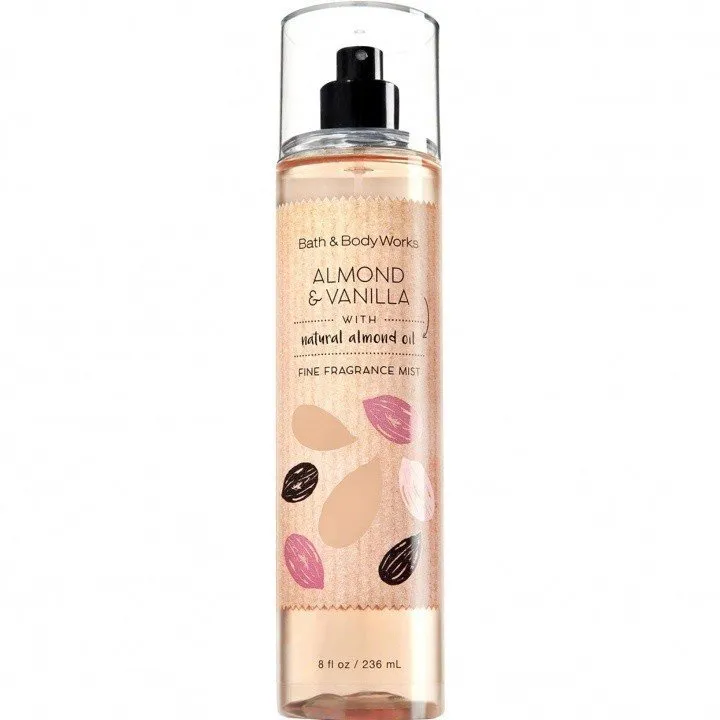 Bath & Body Works Almond & Vanilla perfume bottle