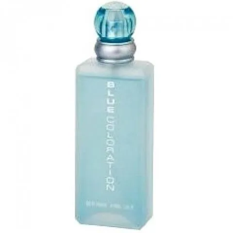 Real Time Blue Coloration perfume bottle